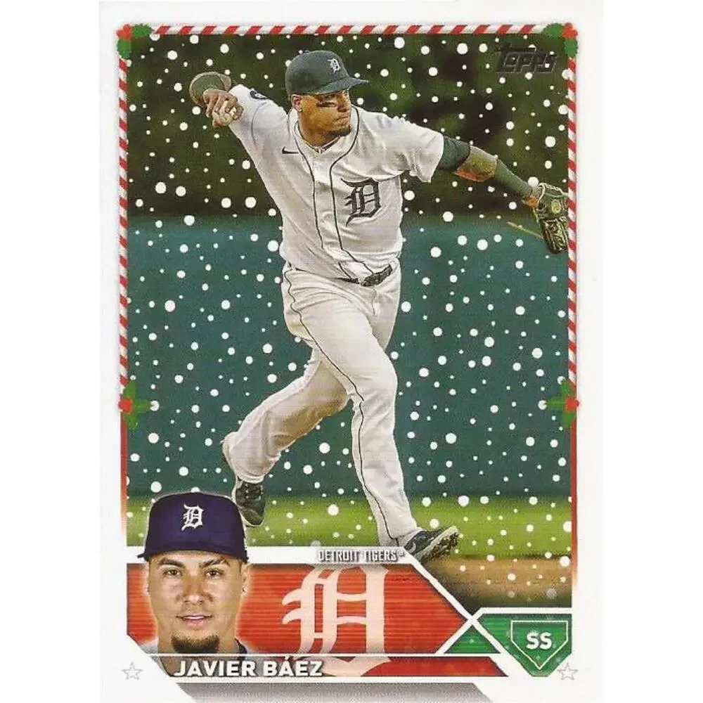 2023 Topps Holiday Javier Baez H79 Detroit Tigers